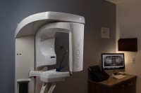 Panoramic x-ray machine, dental office