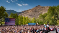 President Obama speaks to crowd in Golden, CO