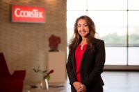 Portrait of executive woman, in office