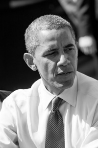 President Obama, monochrome