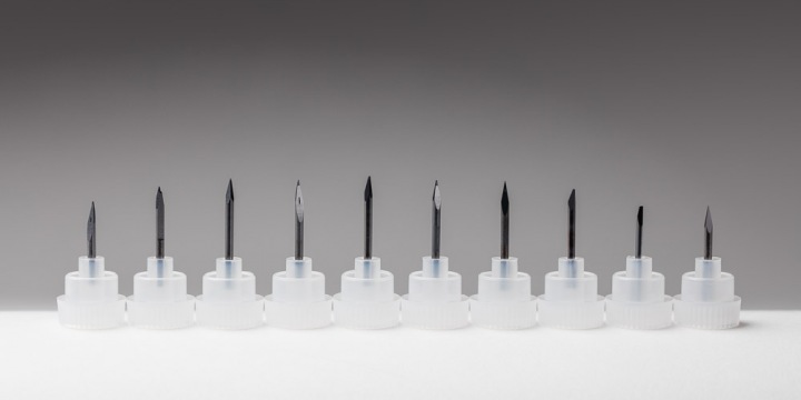 Studio image of small metal product group