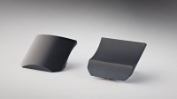 Studio image of curved ceramic product