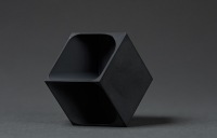 Studio image of ceramic product, angle