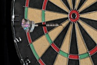 Studio image of dart in dart board