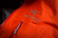 Studio product image, Gore-Tex jacket detail