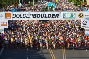 Start of Bolder Boulder race