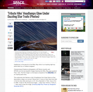 3/7/14: Space.com post of ‘Tribute’ image