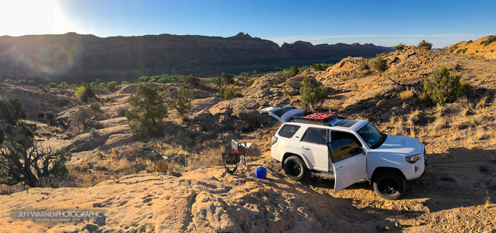 dispersed camping 4runner comb ridge utah