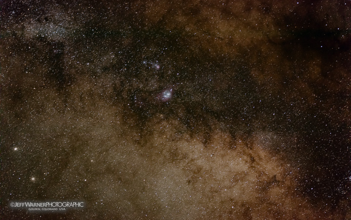 lagoon nebula 11 image stack