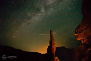 8/12/18: Perseid Meteor over Aphrodite, Canyonlands N.P., UT