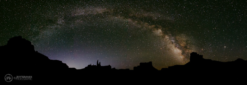 Dawn and Milky Way, C.N.P., UT.