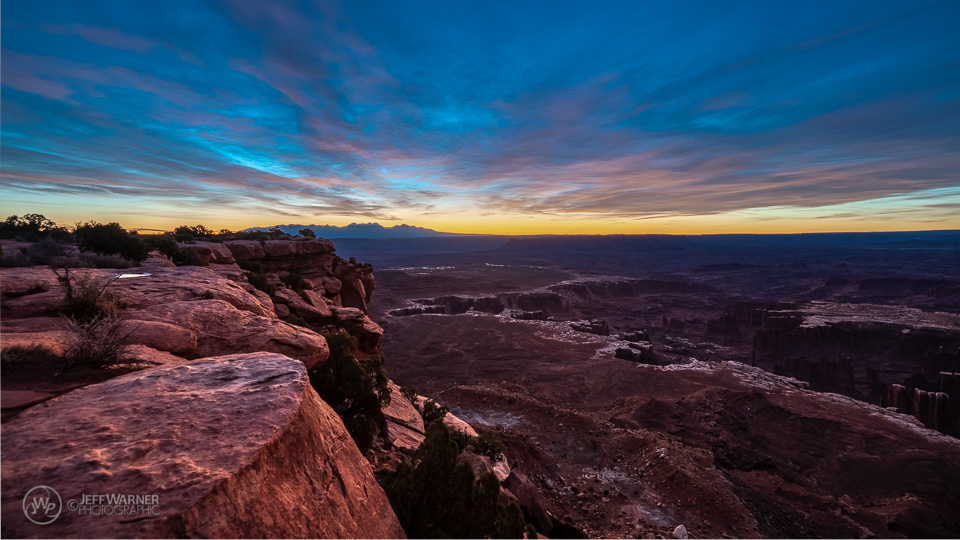 Sunset over Monument Basin, White Rim