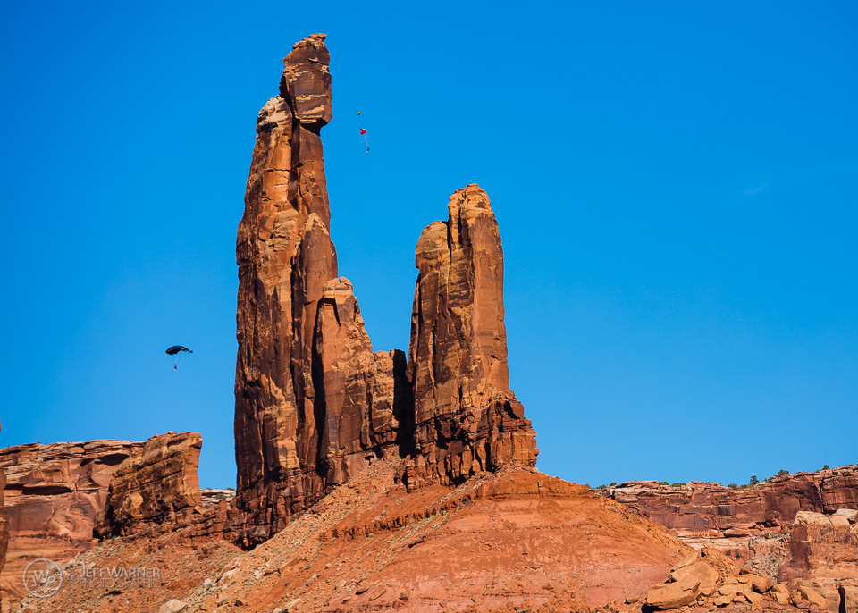 Base jumping Moses & Zeus, C.N.P, UT