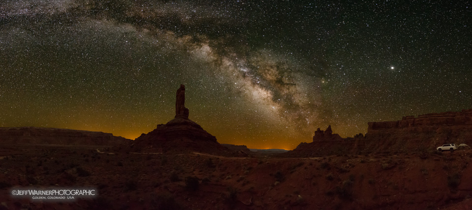 Milky Way over Castle Rock, Valley of the Gods