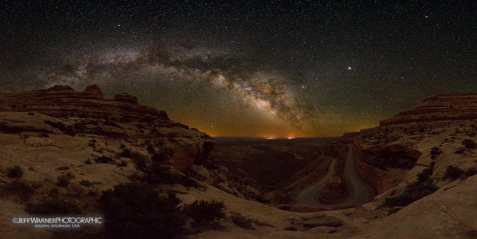 Milky Way over Moki Dugway, UT.