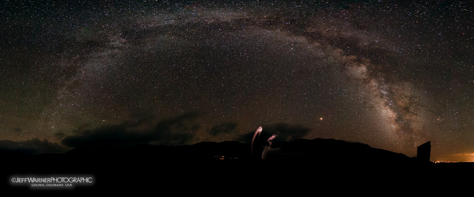 Milky Way pano over the dunes, Great Sand Dunes N.P.