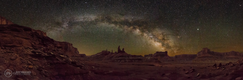 Milky Way over Taylor Canyon, crop.