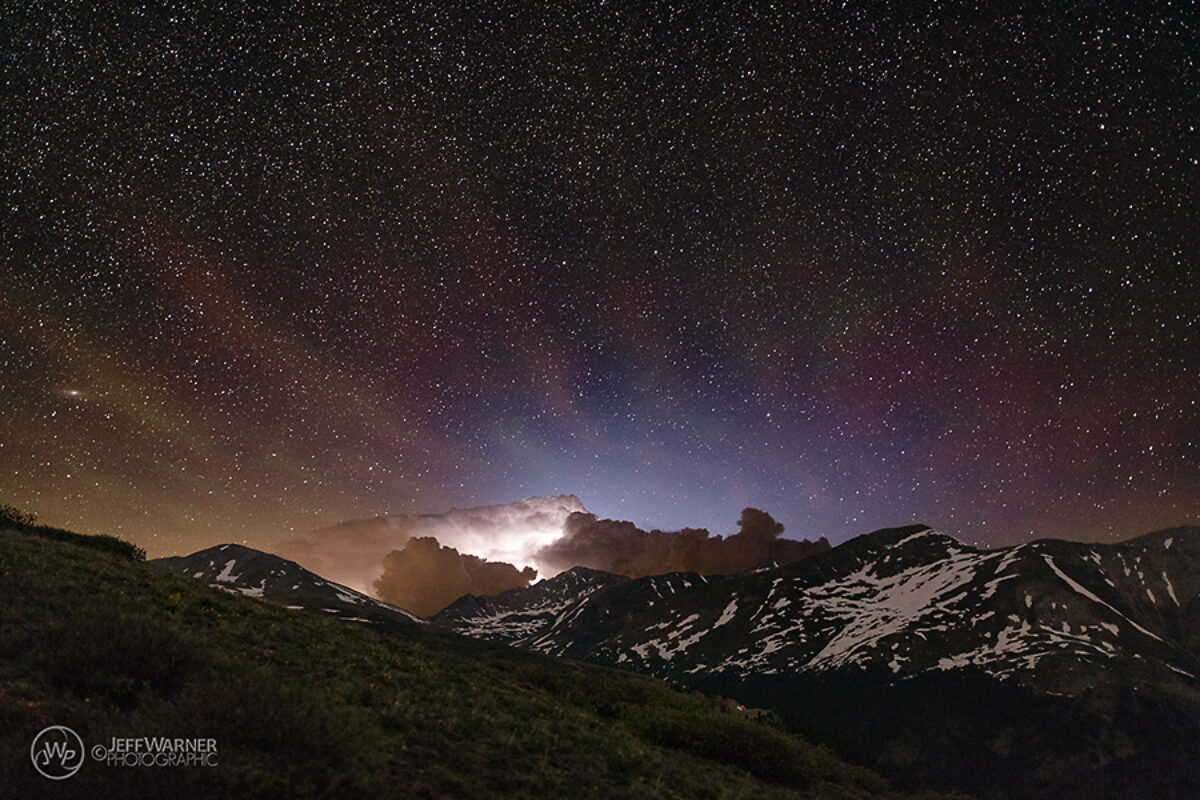 7/5/19: ‘Rainbow’ Airglow and Blue Jets imaged from Independence Pass, CO