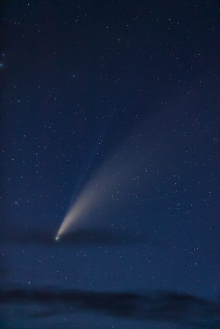 Close-up of Comet Neowise