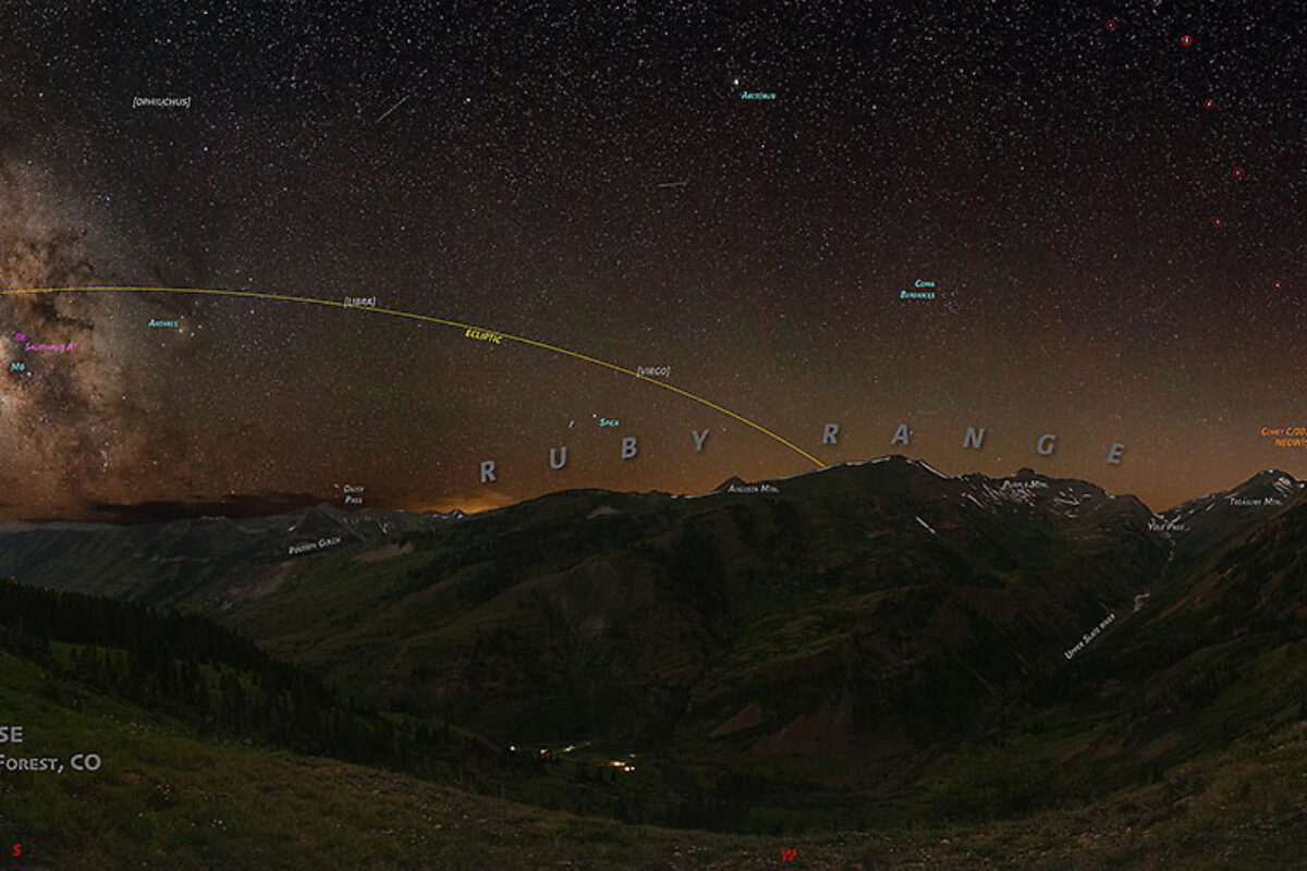 Comet NEOWISE and Milky Way, Crested Butte